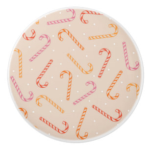 Bouton De Porte En Céramique Motif sucre de canne doux