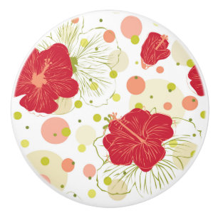 Bouton De Porte En Céramique Motif tiré par la main de ketmie