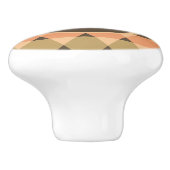 Bouton De Porte En Céramique Motif triangles (Côté)