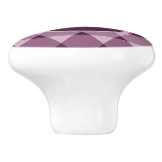 Bouton De Porte En Céramique Motif triangles (Côté)