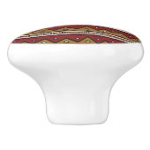 Bouton De Porte En Céramique Motif tribal (Côté)