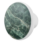 Bouton De Porte En Céramique Motif vert marbre (Droite)