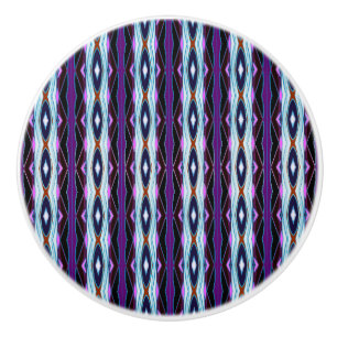 Bouton De Porte En Céramique Motif violet unique
