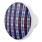 Bouton De Porte En Céramique Motif violet unique (Droite)