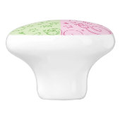 Bouton De Porte En Céramique motifs avec des serpents (Côté)