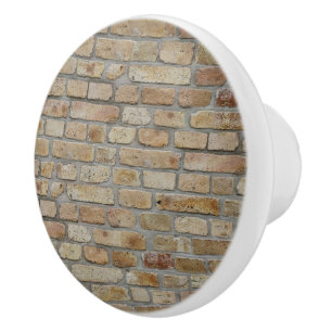 Bouton De Porte En Céramique Mur de briques brunes Un design original 