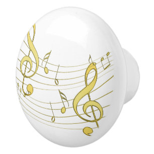 Bouton De Porte En Céramique Musical