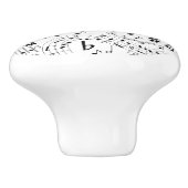 Bouton De Porte En Céramique Musique, notes musicales (Côté)