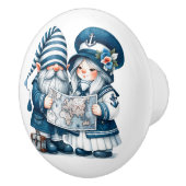 Bouton De Porte En Céramique Nautical Beach Gnome (Droite)