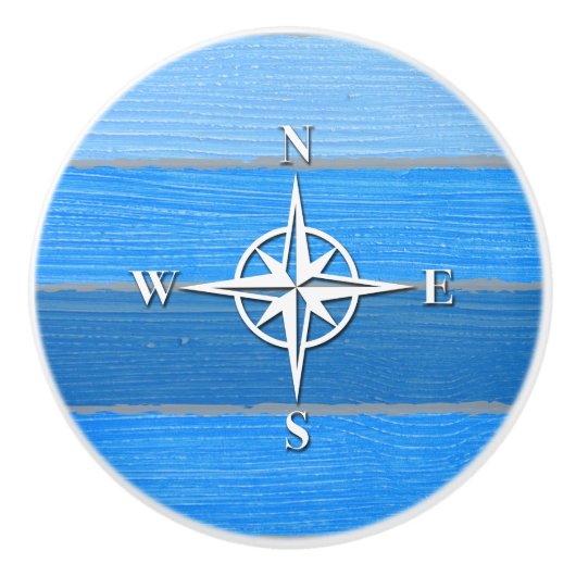 Bouton De Porte En Céramique Nautical themed design (Devant)