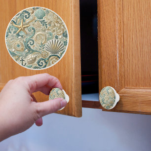 Bouton De Porte En Céramique Nautique Pearl Coast