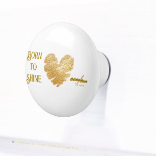 Bouton De Porte En Céramique Né à Shine Ceramic Knob par la poète Adiela Akoo