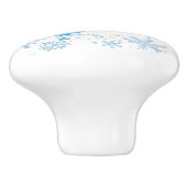 Bouton De Porte En Céramique Noël neige (Côté)