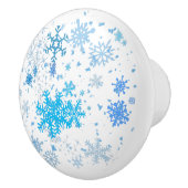 Bouton De Porte En Céramique Noël neige (Droite)