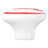 Bouton De Porte En Céramique Noël scandinave Cheval Rocking (Côté)