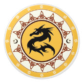 Bouton De Porte En Céramique Noeud 2 de dragon (Devant)