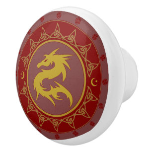 Bouton De Porte En Céramique Noeud 7 de dragon