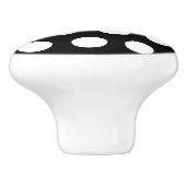 Bouton De Porte En Céramique Noir Polka Dot Ceramic Knows (Côté)