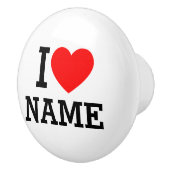 Bouton De Porte En Céramique Nom du coeur (Droite)