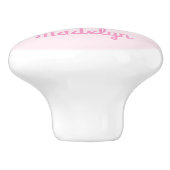 Bouton De Porte En Céramique Nom rose de la licorne (Côté)