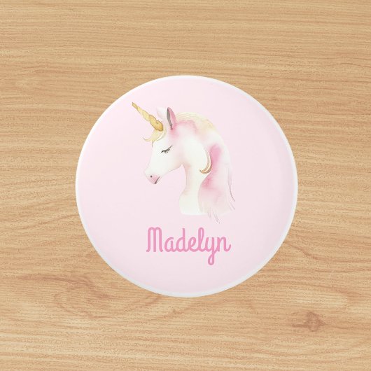 Bouton De Porte En Céramique Nom rose de la licorne