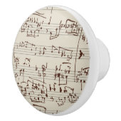 Bouton De Porte En Céramique Notes de musique (Droite)