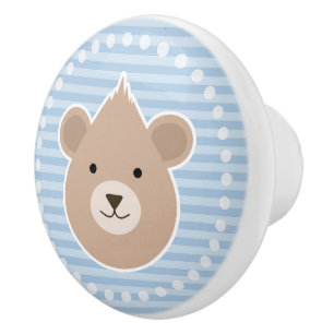 Bouton De Porte En Céramique Nounours