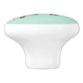 Bouton De Porte En Céramique Nourriture des éléphants d'animaux sauvages (Côté)