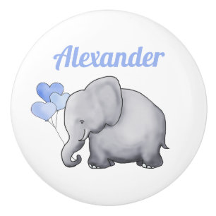 Bouton De Porte En Céramique Nourriture pour bébés éléphant Cute personnali