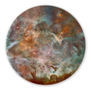 Bouton De Porte En Céramique Nuages sombres de Carina Nebula Hubble Space