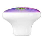 Bouton De Porte En Céramique Nuances de violet (Côté)