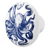 Bouton De Porte En Céramique Octopus bleu (Droite)