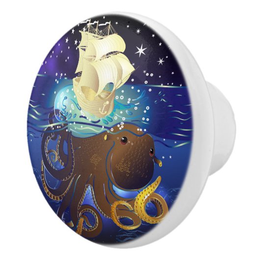 Bouton De Porte En Céramique Octopus Huge et Caravella (Droite)