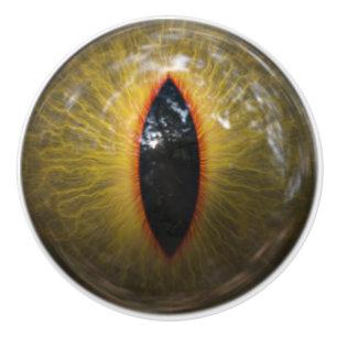 Bouton De Porte En Céramique Oeil de chat