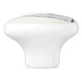 Bouton De Porte En Céramique Oeil de requin Indigo (Côté)