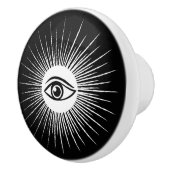 Bouton De Porte En Céramique Oeil masonique (Droite)
