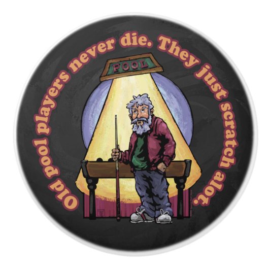 Bouton De Porte En Céramique Old Pool (Devant)