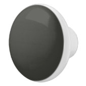Bouton De Porte En Céramique olive noire (couleur solide) (Droite)