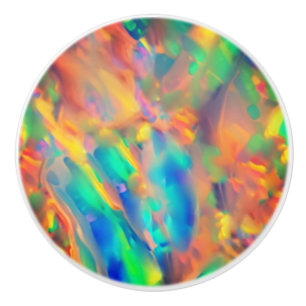 Bouton De Porte En Céramique Opale holographique unique tendance