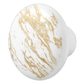 Bouton De Porte En Céramique Or (Droite)