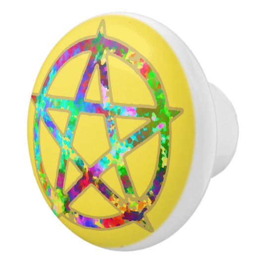 Bouton De Porte En Céramique Or païen (Droite)