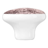 Bouton De Porte En Céramique Or rose Design métallique de luxe (Côté)