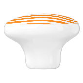 Bouton De Porte En Céramique Orange et blanc (Côté)
