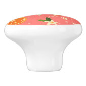 Bouton De Porte En Céramique Oranges et fleurs d'oranges (Côté)