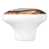 BOUTON DE PORTE EN CÉRAMIQUE ORANGUTANS (Côté)