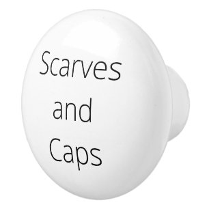 Bouton De Porte En Céramique Organisation Décor, foulards et casquettes