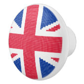 Bouton De Porte En Céramique Original cross-stitch design Union Jack (Droite)