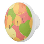 Bouton De Porte En Céramique Ornement avec des pommes (Droite)