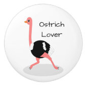Bouton De Porte En Céramique Ostrich Design Personalised (Devant)