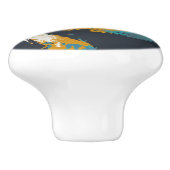 Bouton De Porte En Céramique Ouragan Twirl (Côté)